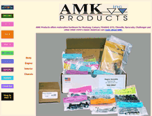 Tablet Screenshot of amkproducts.com